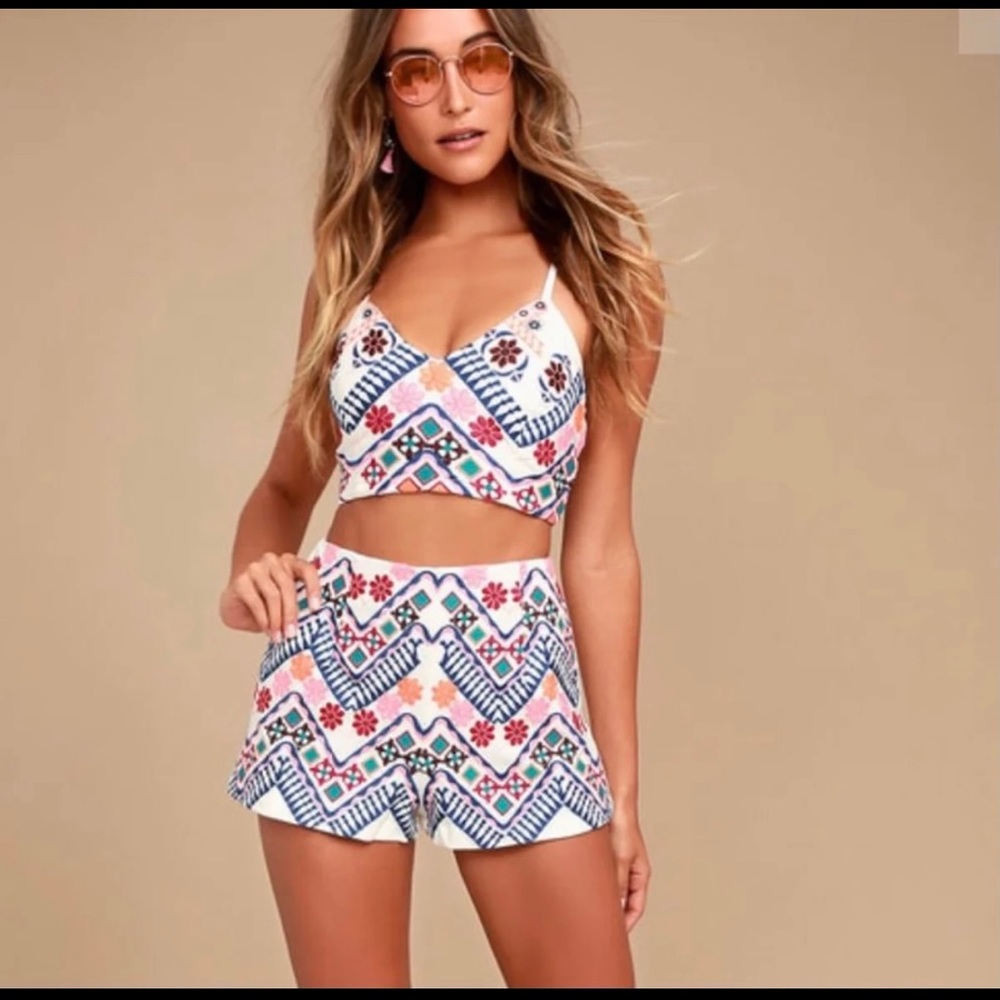 Lulu’s 2 piece shorts set